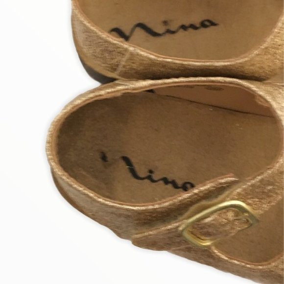 Nina glitter gold sandals Toddler 7 - Picture 7 of 8